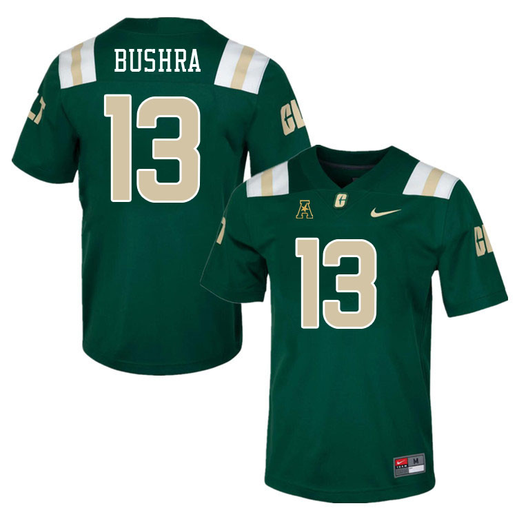 Charlotte 49ers #13 Eltayeb Bushra College Football Jerseys Stitched-Green